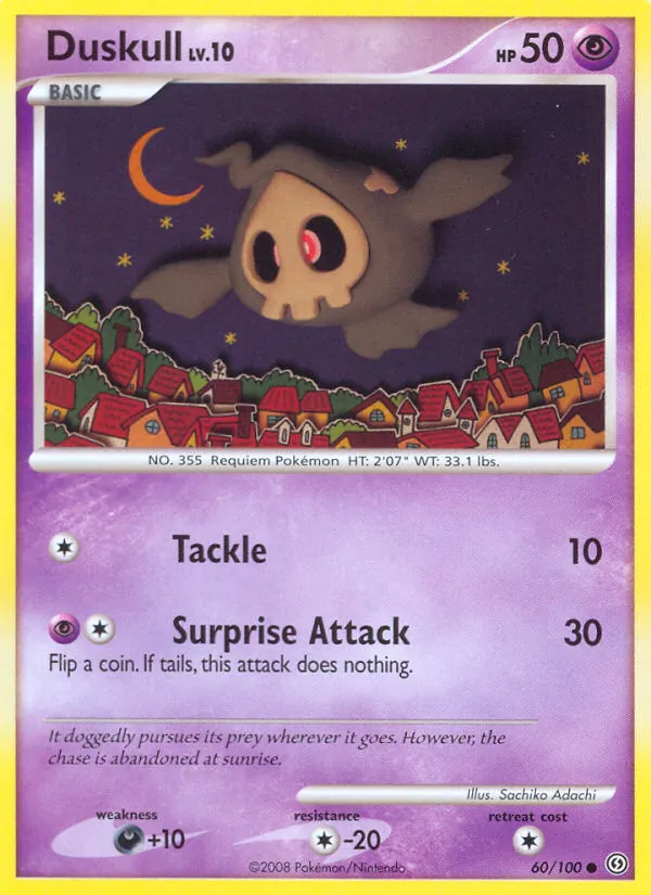 Duskull card from Stormfront, number 60/100