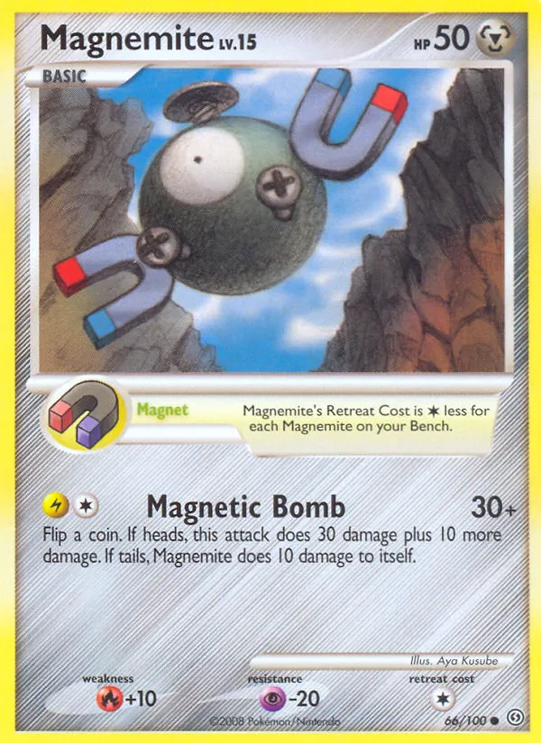 Magnemite card from Stormfront, number 66/100