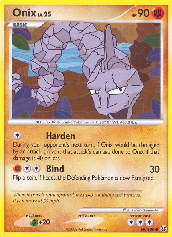 Onix card from Stormfront, number 69/100