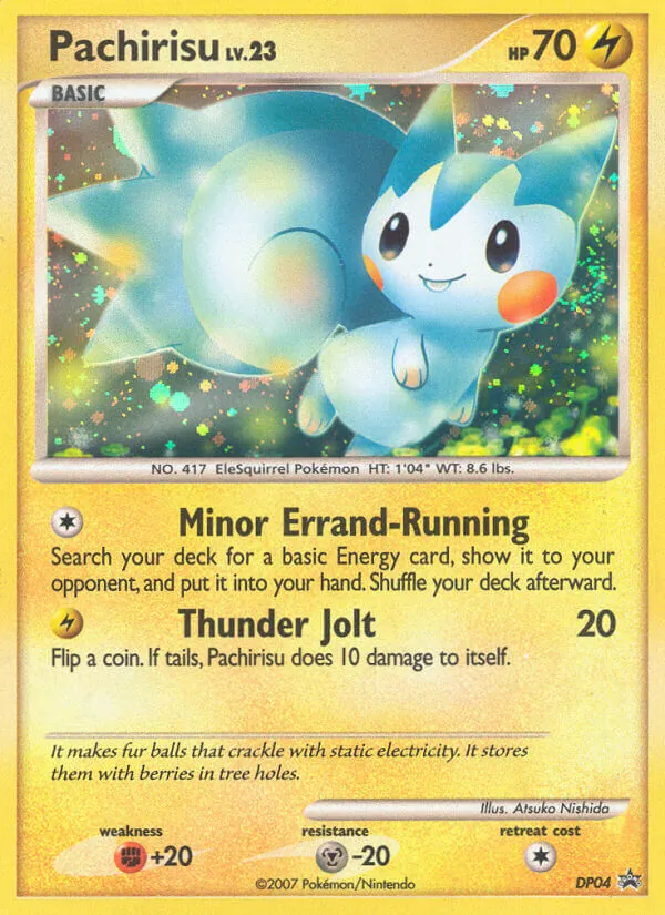 Kartu Pachirisu dari DP Black Star Promos, nomor DP04/56