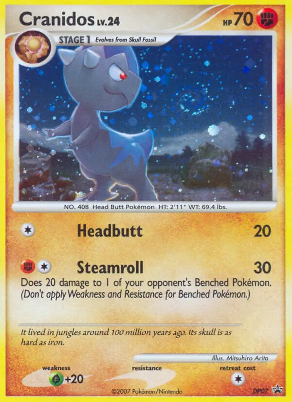 Kaart Cranidos uit DP Black Star Promos, nummer DP07/56