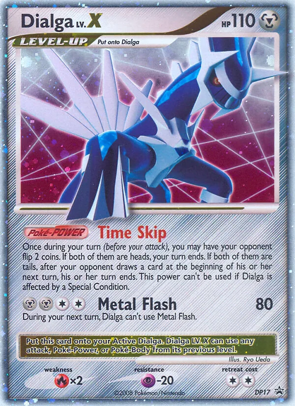 Kartu Dialga dari DP Black Star Promos, nomor DP17/56