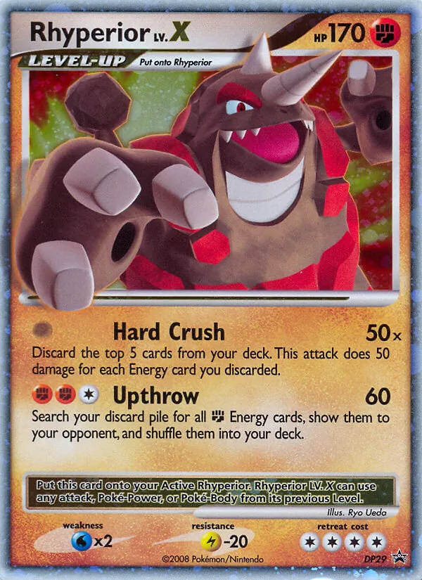 Kaart Rhyperior uit DP Black Star Promos, nummer DP29/56
