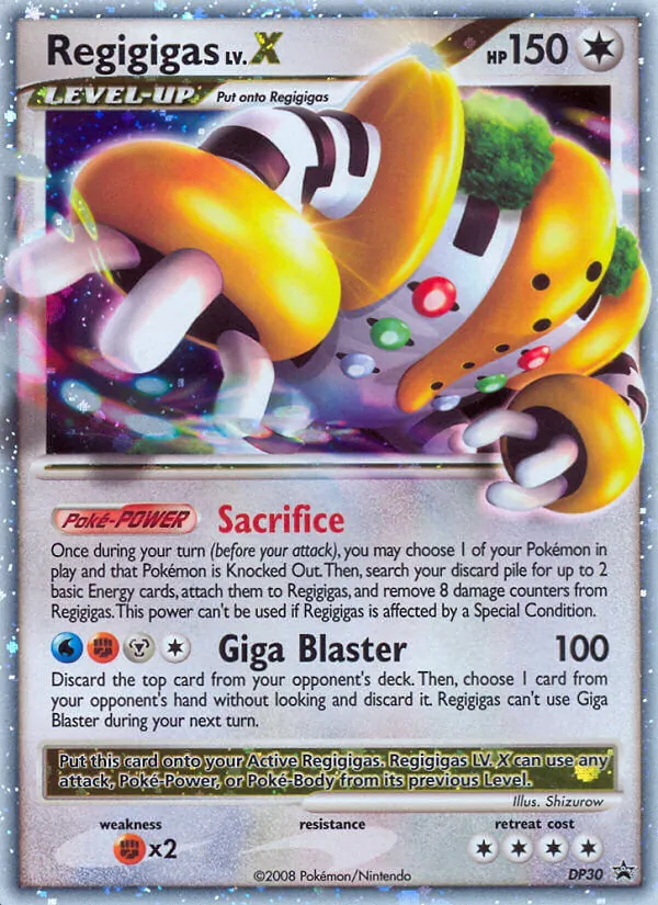 Kartu Regigigas dari DP Black Star Promos, nomor DP30/56