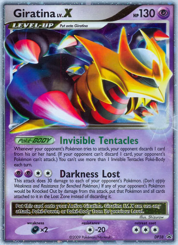 Kaart Giratina uit DP Black Star Promos, nummer DP38/56