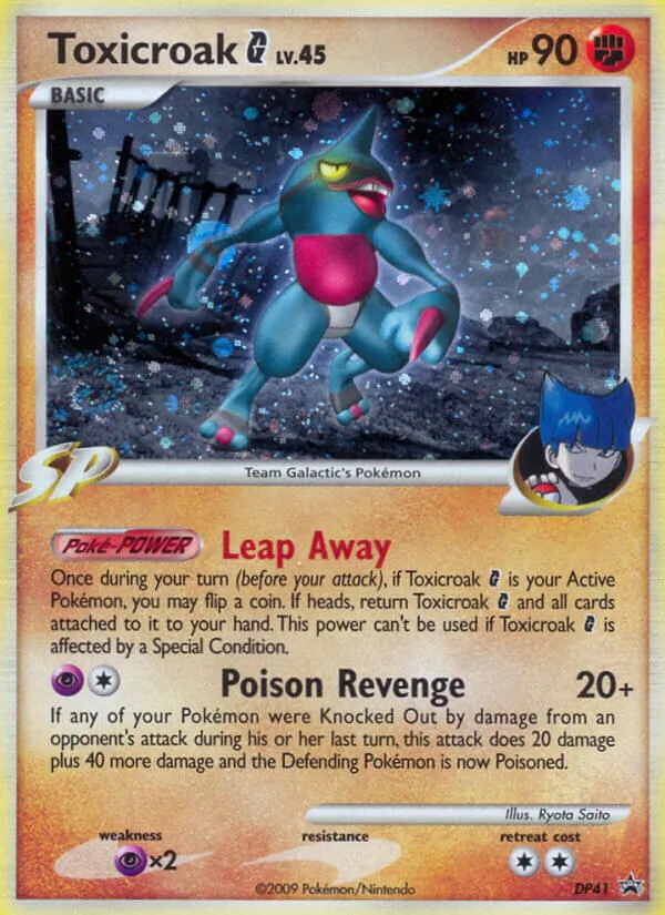Kartu Toxicroak G dari DP Black Star Promos, nomor DP41/56