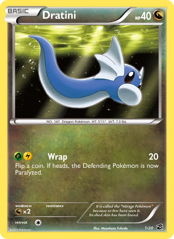 Kaart Dratini uit Dragon Vault, nummer 1/20
