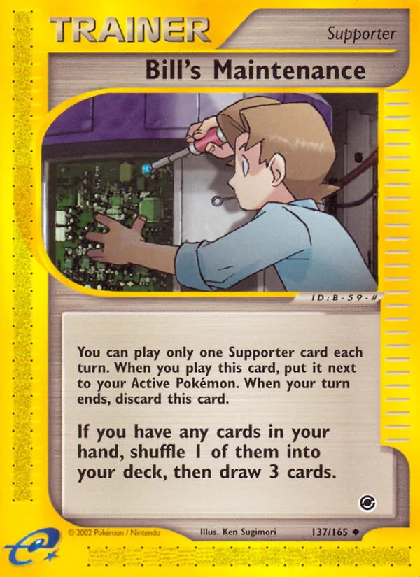 Bill's Maintenance card from Expedition Base Set, number 137/165