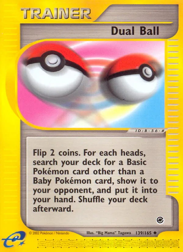 Kartu Dual Ball dari Expedition Base Set, nomor 139/165
