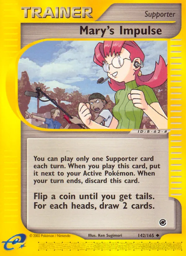 Kartu Mary's Impulse dari Expedition Base Set, nomor 142/165