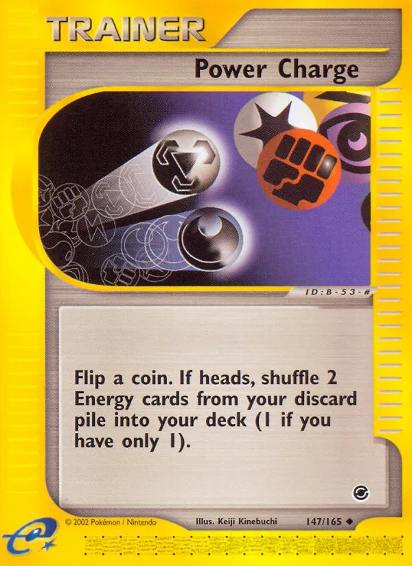Kartu Power Charge dari Expedition Base Set, nomor 147/165