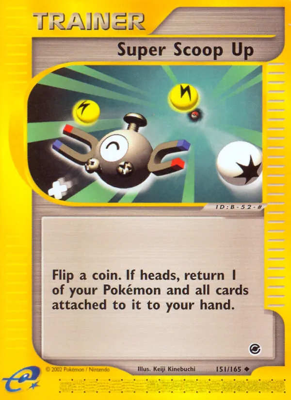 Kartu Super Scoop Up dari Expedition Base Set, nomor 151/165