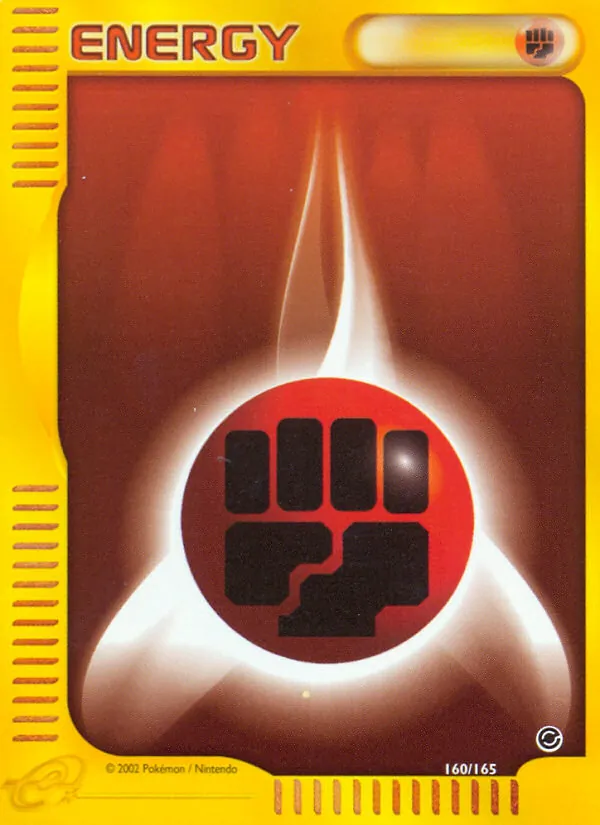Kaart Fighting Energy uit Expedition Base Set, nummer 160/165