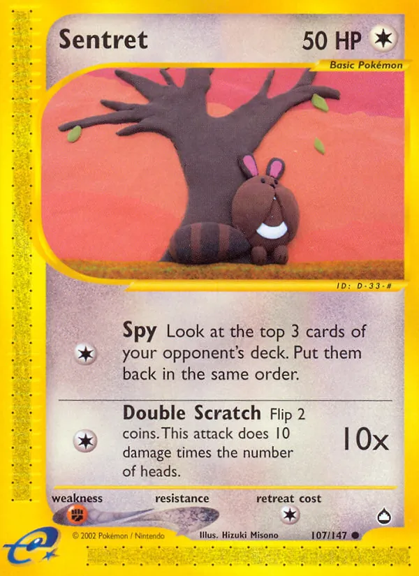 Sentret card from Aquapolis, number 107/147