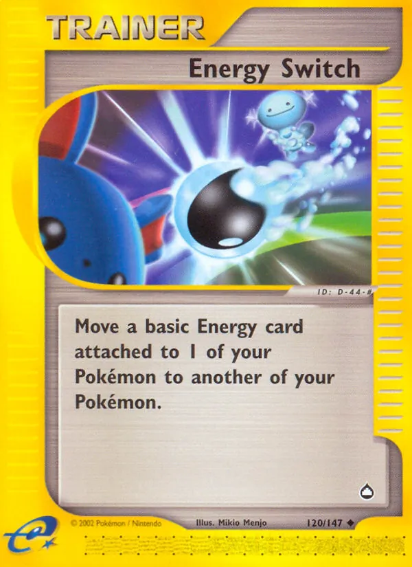 Energy Switch card from Aquapolis, number 120/147