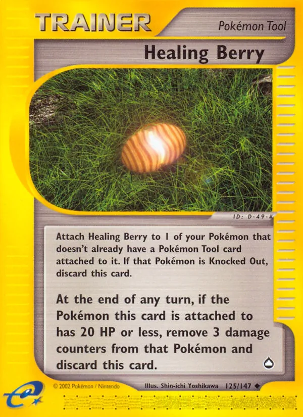 Healing Berry card from Aquapolis, number 125/147