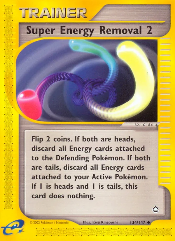 Super Energy Removal 2 card from Aquapolis, number 134/147