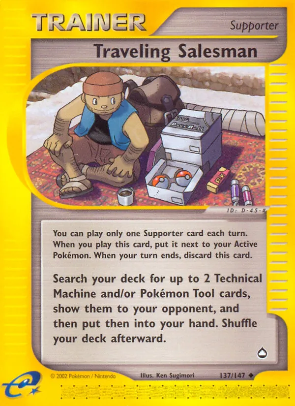 Traveling Salesman card from Aquapolis, number 137/147