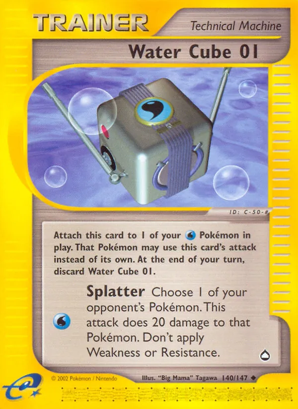 Water Cube 01 card from Aquapolis, number 140/147