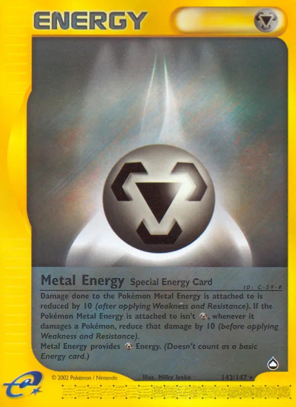 Metal Energy card from Aquapolis, number 143/147
