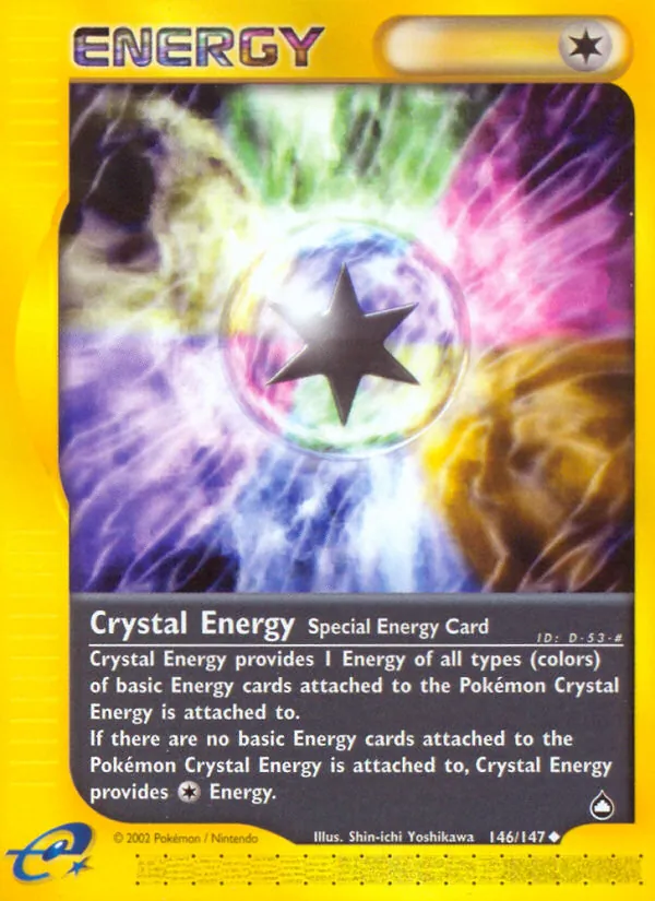 Crystal Energy card from Aquapolis, number 146/147