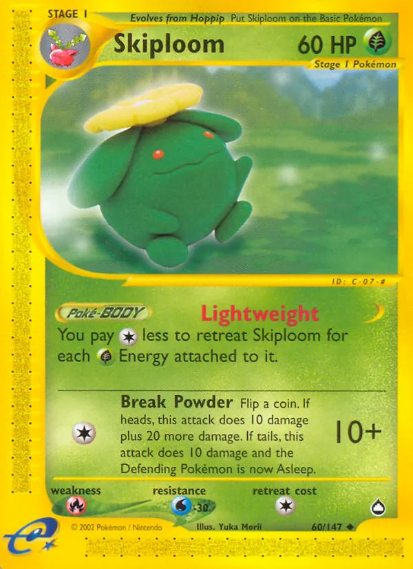 Skiploom card from Aquapolis, number 60/147