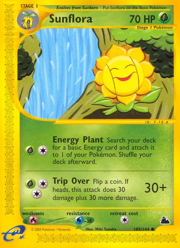 Sunflora card from Skyridge, number 105/144