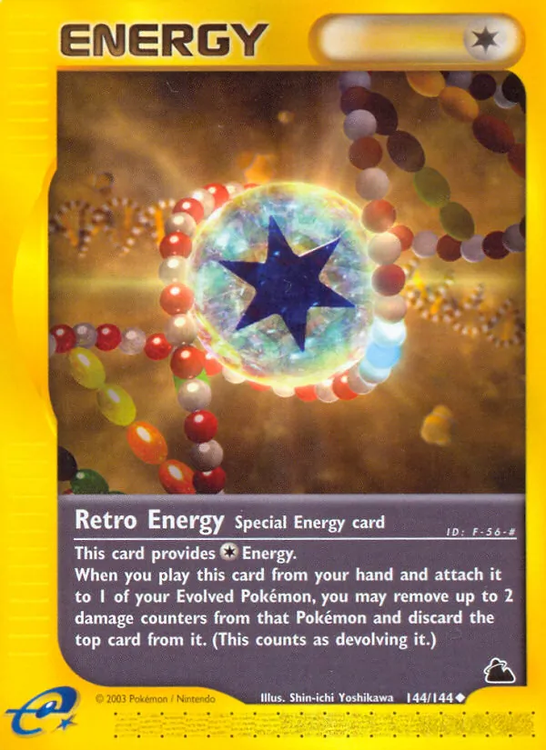 Retro Energy card from Skyridge, number 144/144