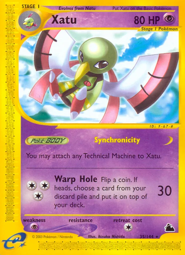 Xatu card from Skyridge, number 35/144