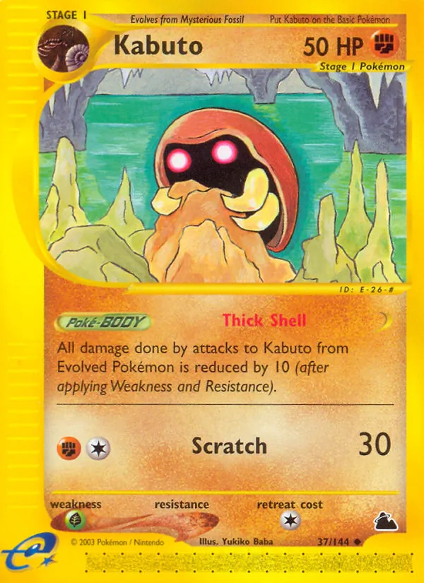 Kabuto card from Skyridge, number 37/144