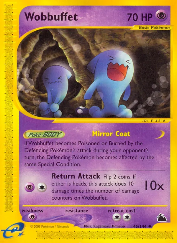 Wobbuffet card from Skyridge, number 45/144