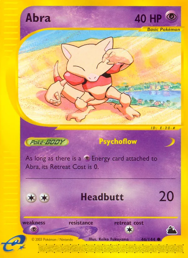 Abra card from Skyridge, number 46/144