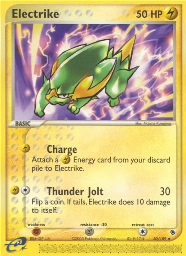 Kartu Electrike dari Ruby & Sapphire, nomor 30/109