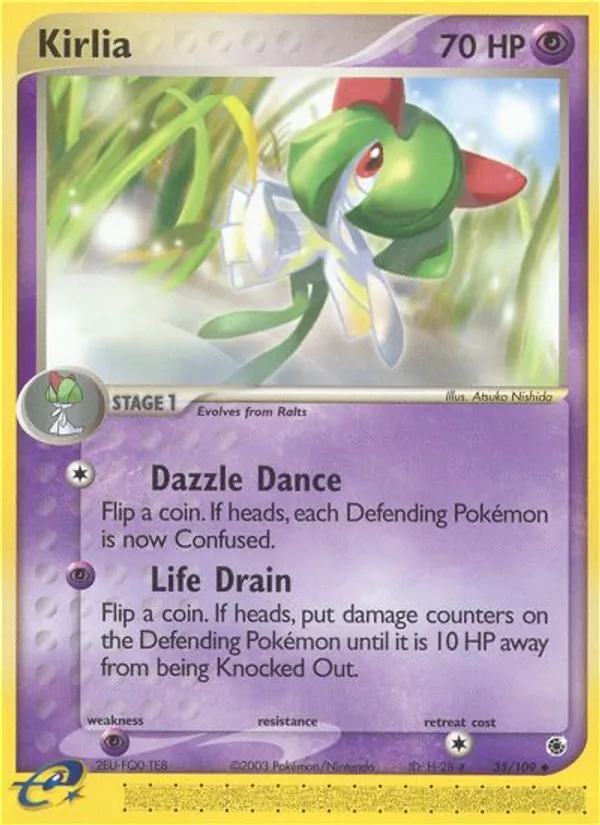 Kartu Kirlia dari Ruby & Sapphire, nomor 35/109