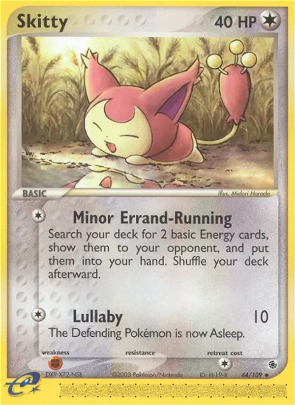 Kartu Skitty dari Ruby & Sapphire, nomor 44/109