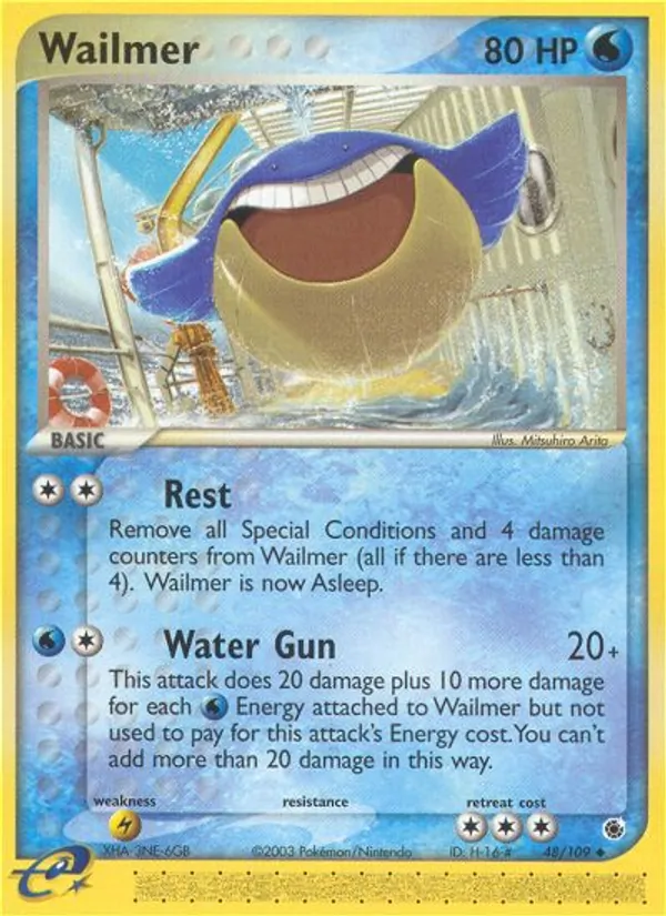 Kaart Wailmer uit Ruby & Sapphire, nummer 48/109