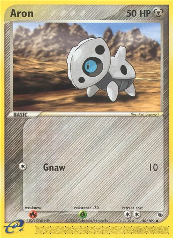 Carta Aron dell'espansione Ruby & Sapphire, numero 50/109