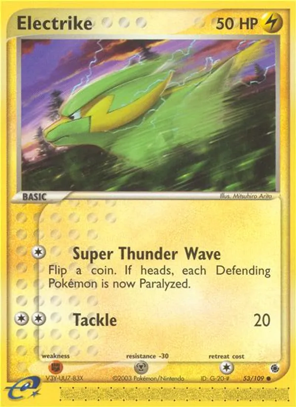 Kartu Electrike dari Ruby & Sapphire, nomor 53/109