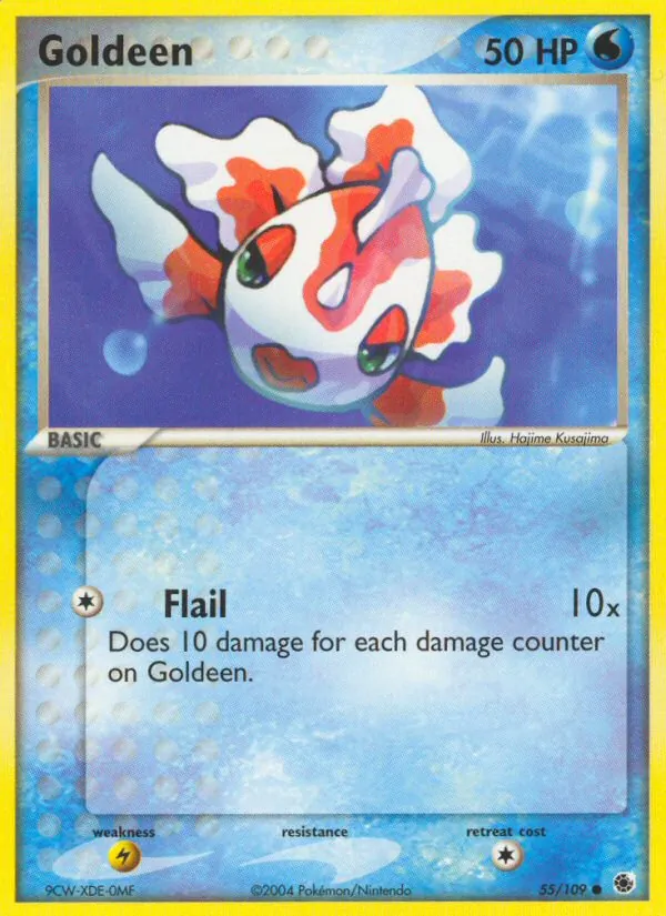 Kartu Goldeen dari Ruby & Sapphire, nomor 55/109