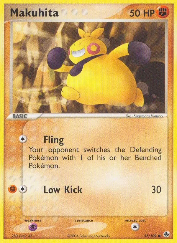 Kartu Makuhita dari Ruby & Sapphire, nomor 57/109