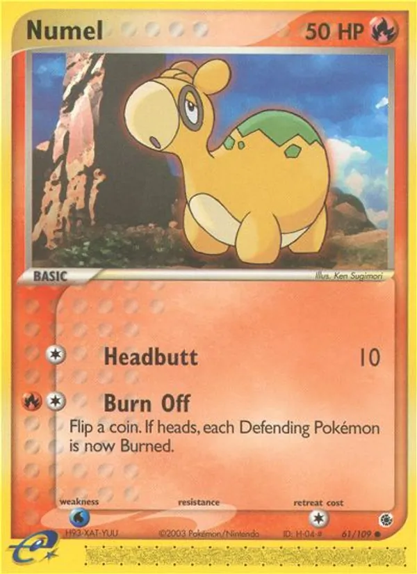 Kaart Numel uit Ruby & Sapphire, nummer 61/109
