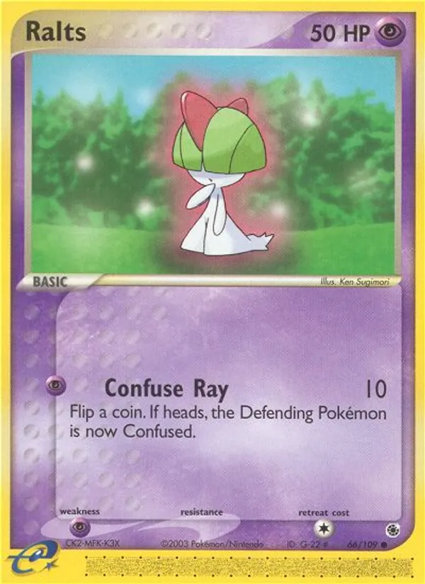 Kartu Ralts dari Ruby & Sapphire, nomor 66/109