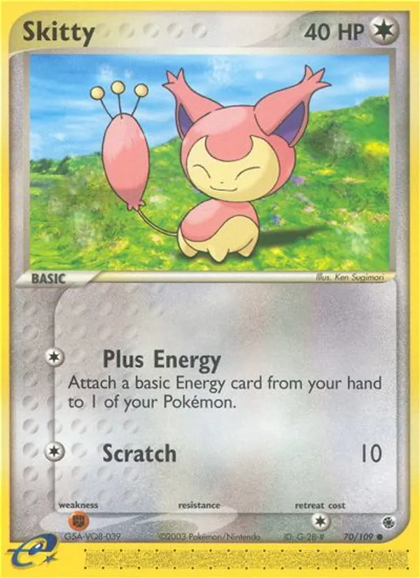 Kaart Skitty uit Ruby & Sapphire, nummer 70/109