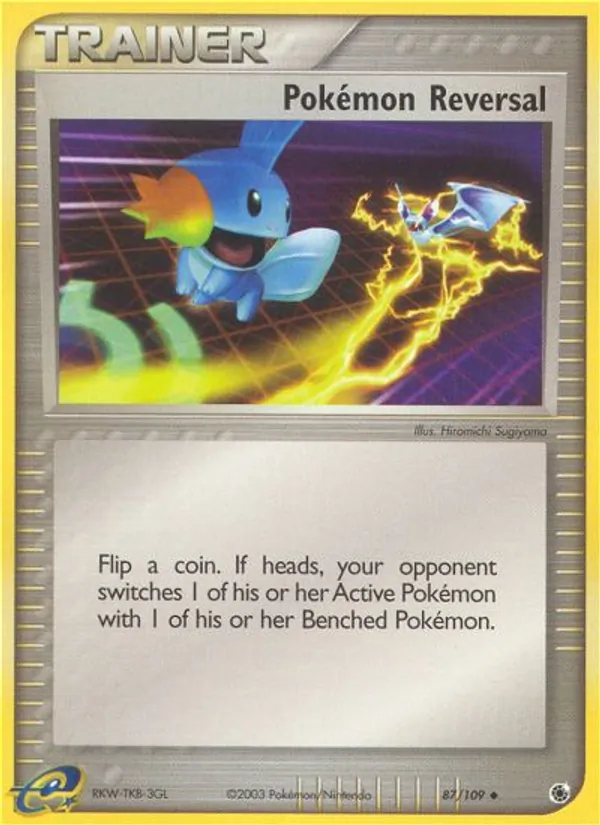 Kartu Pokémon Reversal dari Ruby & Sapphire, nomor 87/109