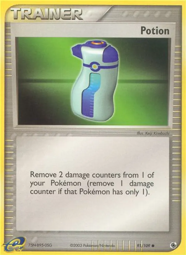 Kartu Potion dari Ruby & Sapphire, nomor 91/109