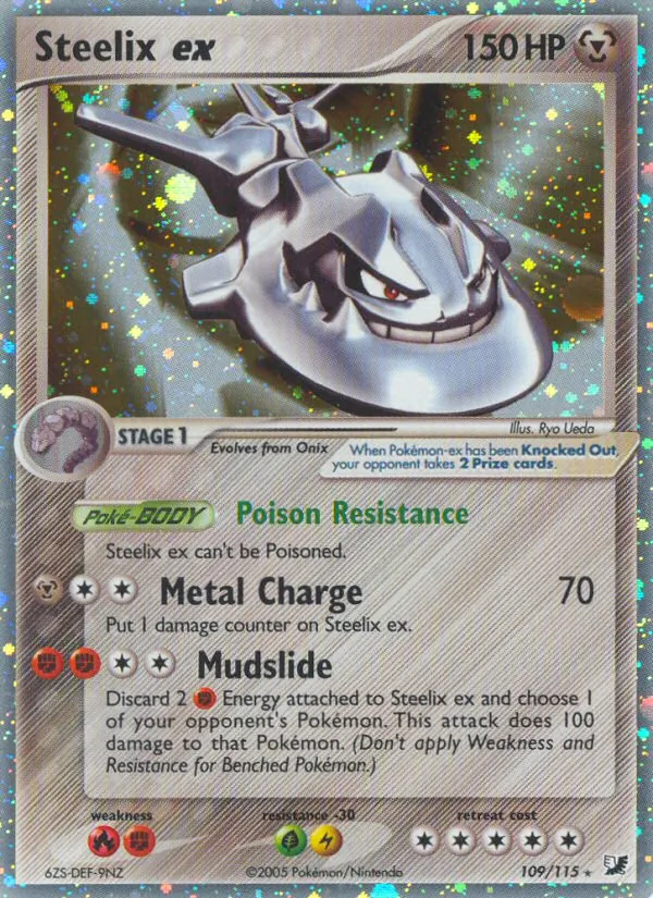 Steelix ex card from Unseen Forces, number 109/115