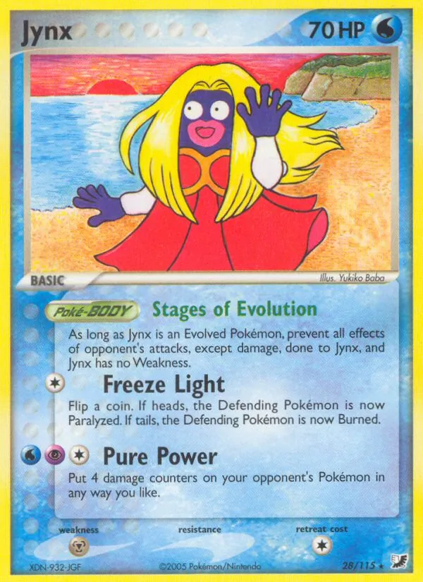 Carta Jynx de la expansión Unseen Forces, número 28/115