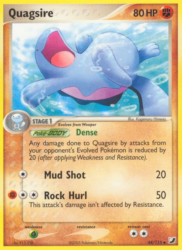 Kaart Quagsire uit Unseen Forces, nummer 44/115