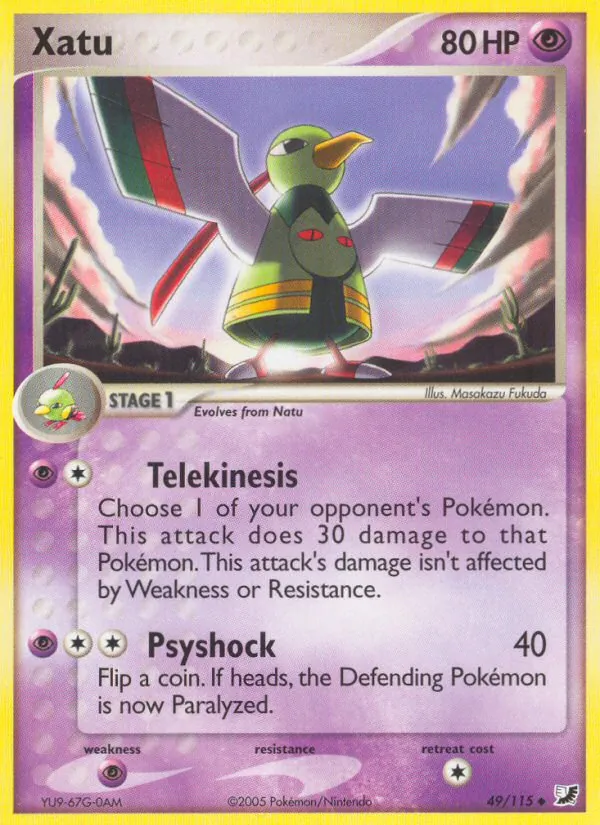 Kaart Xatu uit Unseen Forces, nummer 49/115