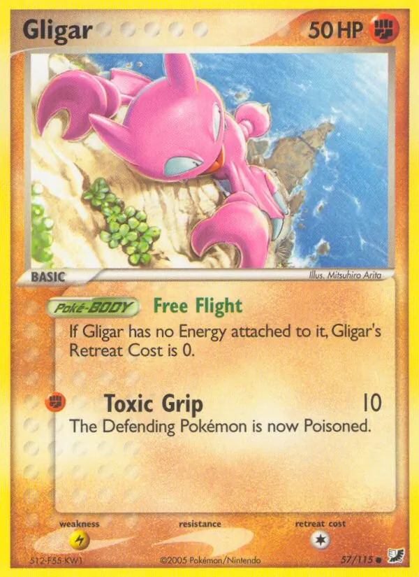 Kartu Gligar dari Unseen Forces, nomor 57/115